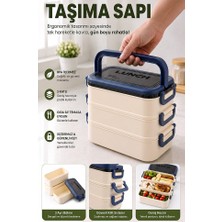 Artlantis Renkli Beslenme Kutusu 3 Bölmeli 1 Adet 3 Bölmeli Beslenme Kabı Yemek Saklama Kabı Taşınabilir Lunch Box Okul