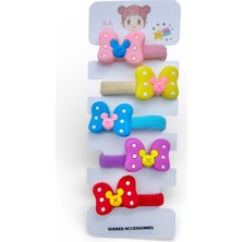 Sheker Home 2 Set Kız Çocuk Lastik Toka Seti - 5’li