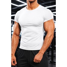 Sapeur Erkek Premium Slim Fit Katlamalı Kollu Günlük & Spor Tişört - Ultra Esnek ve Nefes Alan