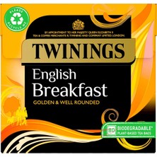 Twinings English Breakfast Klasik Bardak Poşet Siyah Çay 80 Adet