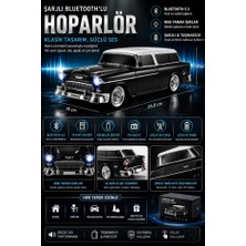 Şarjlı Nostaji Arabalı Bluetooth Fm-Usb-Tf-Aux Şarjlı Nostaljik Siyah WS-1955