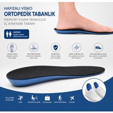 Okavango Ortopedik Memory Foam Tabanlık, Konfor & Rahat Ark Takviyeli, Şok Emici Ayakkabı Taban
