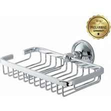 Çelik Banyo Paslanmaz Pirinç Mercan 10X19 Rozetli Sabunluk Süngerlik