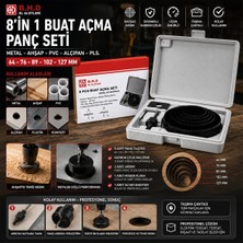 Semel 8in1 Buat Açma Panç Seti Metal - Ahşap - Pvc - Alçıpan - Pls. 64-73-89-102-127MM KTX-3243 BX40