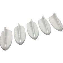 Semel Balık Sırtı Mini Süs Anten Beyaz 5'li