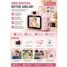 Mini Retro Fotoğraf Makinesi Çocuk Için Vintage 1080P Sd Kart Girişli Hd 2.0 Inc Ekran Video Kamera