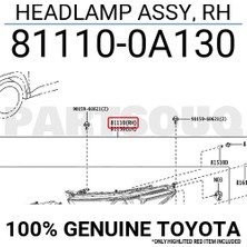 Depo Toyota Corolla Cross (2022 Yılında Çıkan Kasa) Far (Oem NO:811100A130)