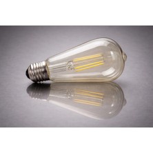 1 Adet Kendal KES515 LED Rustik Ampul 8W 6500K Beyaz Işık E27 Duy