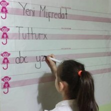 Kılavuz Çizgili Akıllı Kağıt Yazı Tahtası Duvarda Iz Bırakmaz Statik Yeni Müfredata Uygun 100X56CM BX40
