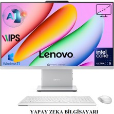 Lenovo Ideacentre 27ILL11 P1 Intel Core™ Ultra 5 226V 16GB Ram 512GB SSD 27'' Fhd Windows 11 Home Beyaz Aı-Powered Aıo Bilgisayar F0JW000YTR