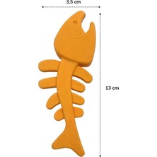 Balık Kemiği Iskelet Şekilli Renkli Plastik Kedi Oyuncağı BX40