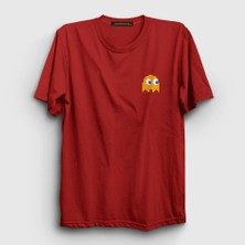 Presmono Unisex Kırmızı Clyde Pac Man Pacman T-Shirt
