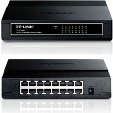 Egecen Tp-Lınk TL-SF1016D, 16 Port, Megabit, Yönetilemez, Masaüstü Switch