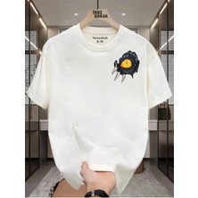 Tarzsokak Unisex Kod 5 Eyelash Desen T-Shirt