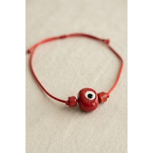 Sepetini Doldur Handmade Bohem Kırmızı Nazar Kolye