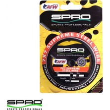 Spro Super Steel Afw Wıre  Lider Misina 18KG 0.46MM 4m