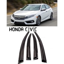 X Power Tuning Honda Civic Fb7  2012.2016 Ön Arka 4.lü Cam Rüzgarlığı
