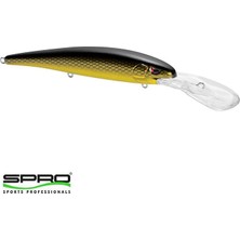 Spro Madeye Minnow 120 Black Back Gold Sert Yem