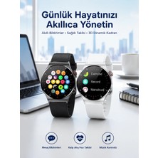 Kaia Life Akıllı Saat Amoled Ekran Bluetooth Bağlantılı Sesli Görüşme Nabız Ölçer
