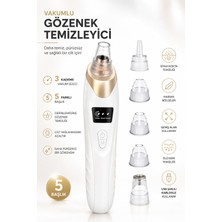 Robeve Auhma AHB01 Vakumlu Siyah Nokta Temizleme Cihazı – 3 Kademeli Emiş Gücü, 5 Farklı Başlık, USB Şarjlı Kablosuz Gözenek Temizleyici, Yağ ve Kir Temizleme, Yüz Cilt Bakım Cihazı