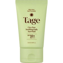 Tage Cica-Tree Soothing Daily Sun Fluid Spf 50+ Pa++++ – Yatıştırıcı Günlük Güneş Koruyucu Fluid 50ML
