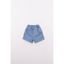 La'ciel Paris La Ciel Paris Çocuk Denim Şort Açık Mavi