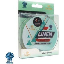 Dft Bojin 4x Linen Ip Misina 0.08 mm  150 M  Yeşil