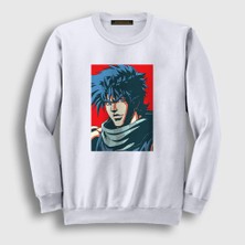 Presmono Unisex Beyaz Joseph Joestar Anime Jojo Sweatshirt