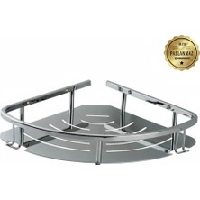 Çelik Banyo Paslanmaz Pirinç Marin Tekli 19*19 cm Sampuanlık Süngerlik Banyo Rafı