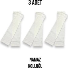 Erdenay Tekstil Penye Namaz Kolluğu 3 Çift - Beyaz