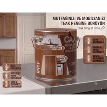 CAXCOLORS Cax Mutfak Dolabı ve Panel Kapı Boyası  1 Lt - Isıya Neme Dayanıklı Ahşap Boyası