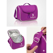 Sırımsı Goldline AVM Backpack Folyolu Isı Yalıtımlı Lüx Günlük İlkokul Ortaokul Okul Gezi Beslenme Çantası Mor