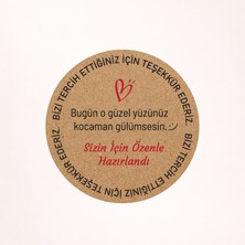 Woisco 300 Adet Teşekkür Etiketi Kraft Sticker, (4X4CM) Paketleme Kargo Etiketi T.NO:101