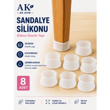 Ak Avm Silikon Sandalye Ayağı Kaydırmaz Kılıf Ayak Zemin Koruyucu