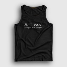 Presmono Unisex Siyah Energy Milk Coffee Science Albert Einstein Atlet