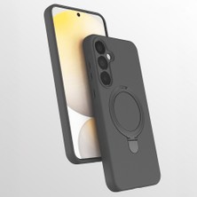 Galaxy A17 Kılıf 360 Derece Döner Standlı Magsafe Kamera Lens Korumalı Silikon Cherena