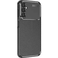 Galaxy A14 Kılıf Karbon Görünümlü Silikon Kamera Korumalı Üstün Koruma Cherena