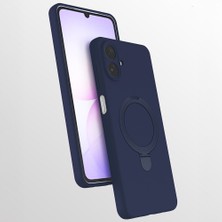 Galaxy A07 Kılıf 360 Derece Döner Standlı Magsafe Kamera Lens Korumalı Silikon Cherena