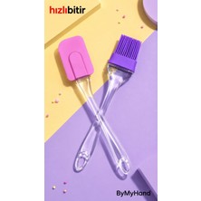 By My Hand Bymyhand Karışık Renk Spatula ve Yumurta Fırçası 2'li Set