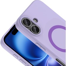 iPhone 16 Kılıf Pastel Renkli Magsafe Kamera Yükseltili Silikon Cherena