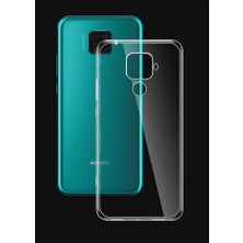 Ceponya Huawei Mate 30 Lite Kılıf Ince ve Esnek Şeffaf Süper Silikon