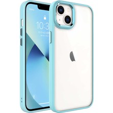 iPhone 14 Kılıf Şeffaf Arka Yüz Kamera Yükseltili Silikon Cherena
