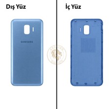 Arsking Samsung Galaxy J2 Core J260 Mavi Renk Arka Kapak Arka Cam Batarya Kapağı Pil Kapağı Lazer Kesim Back Cover Galaxy J2 Core Uyumlu