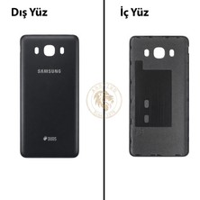 Arsking Samsung Galaxy J5 2016 J510 Siyah Renk Arka Kapak Arka Cam Batarya Kapağı Pil Kapağı Lazer Kesim Back Cover Galaxy J5 2016 Uyumlu