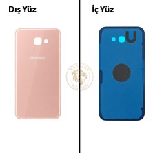 Arsking Samsung Galaxy A7 2017 A720 Pembe Renk Arka Kapak Arka Cam Batarya Kapağı Pil Kapağı Lazer Kesim Back Cover Galaxy A7 2017 Uyumlu