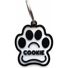 TATLI Kişiye Özel Kedi Köpek Pati Künye Isimlik