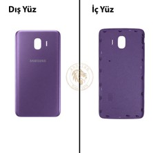 Arsking Samsung Galaxy J4 Mor Renk Arka Kapak Arka Cam Batarya Kapağı Pil Kapağı Lazer Kesim Back Cover Galaxy J4 Uyumlu