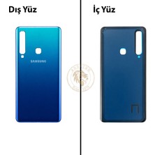 Arsking Samsung Galaxy A9 2018 A920 Mavi Renk Arka Kapak Arka Cam Batarya Kapağı Pil Kapağı Lazer Kesim Back Cover Galaxy A9 2018 Uyumlu