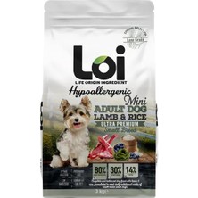 Loi Mini Kuzulu Pirinçli Küçük Irk Yetişkin Köpek Maması 3 kg