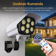 Gaman Sahte Güvenlik Kamerası Görünümlü Güneş Enerjili LED Lamba Hareket Sensörlü